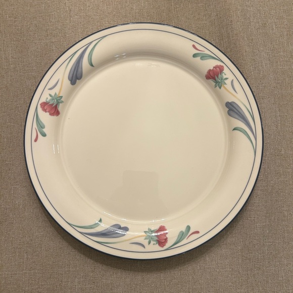 Vintage Lenox Poppies on Blue Chinastone dinner plates perfect set of 3 - Picture 3 of 5